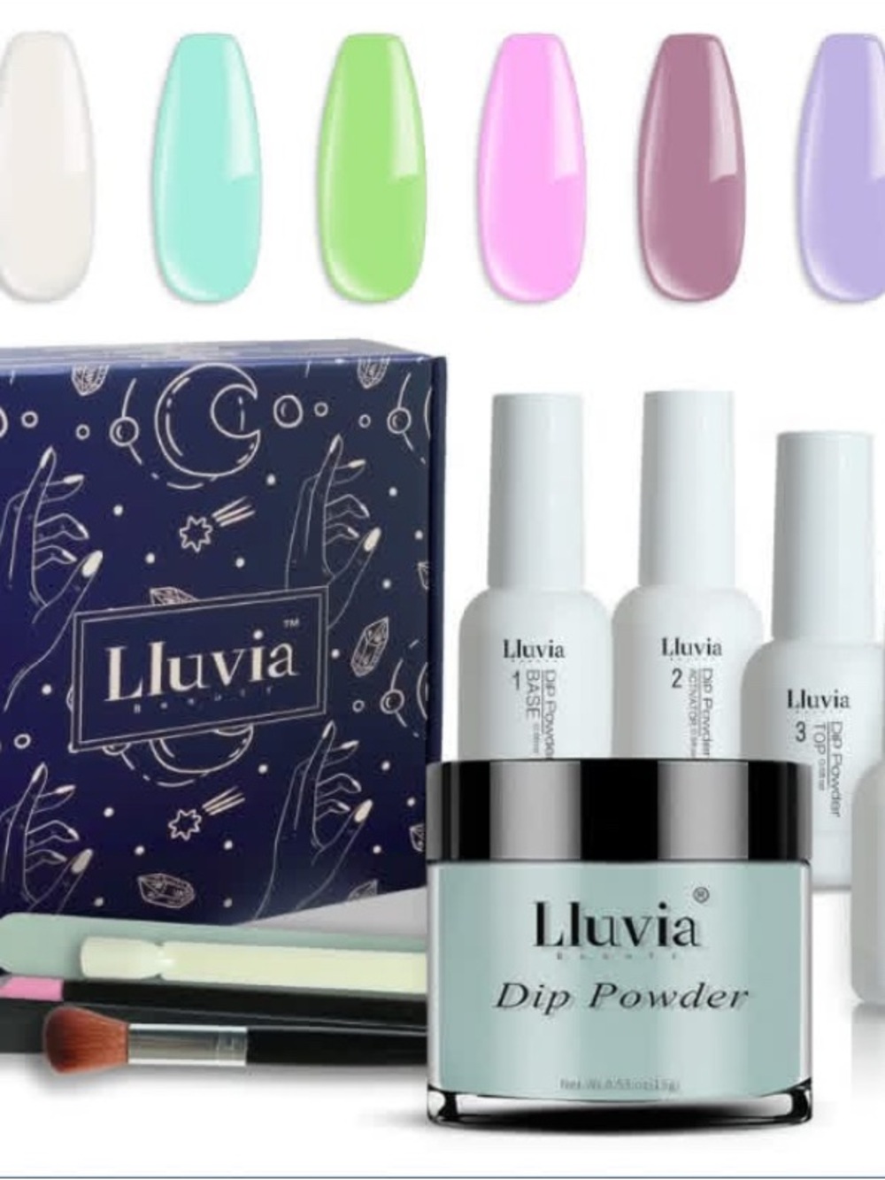 Lluvia Beauty Dip Powder Nail Starter Kit Spring Candy new sealed box
